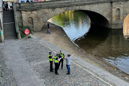 Watch: River jumper rescued from the Ouse in York – hours after police’s water safety appeal