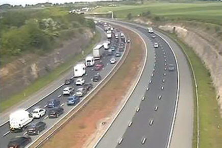 Updated: Multi-vehicle crash on A1(M) near York – All lanes now open