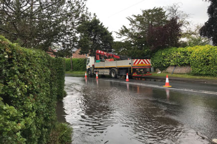 Updated: Water main fixed after accident flooded York road
