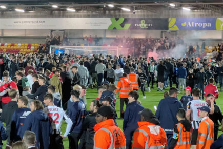 Some York City fans accused of being ‘abusive’ by their next opponents – as debate rages over pitch invasion
