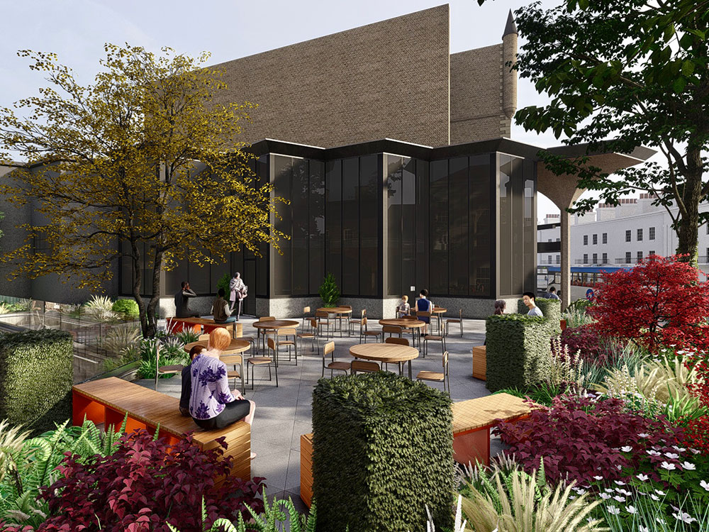 Pictures – The pocket park and outdoor café now being created in York city centre