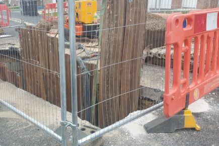 Updated: Road surface collapses as sinkhole appears on a housing estate near York