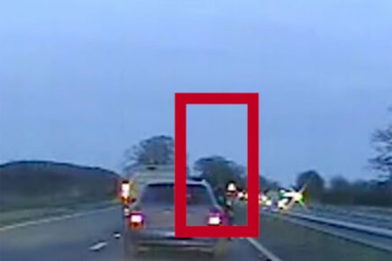 Watch: Audi driver gives unmarked police car the finger  on A64