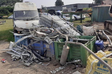 Man fined for illegally operating a scrap metal yard