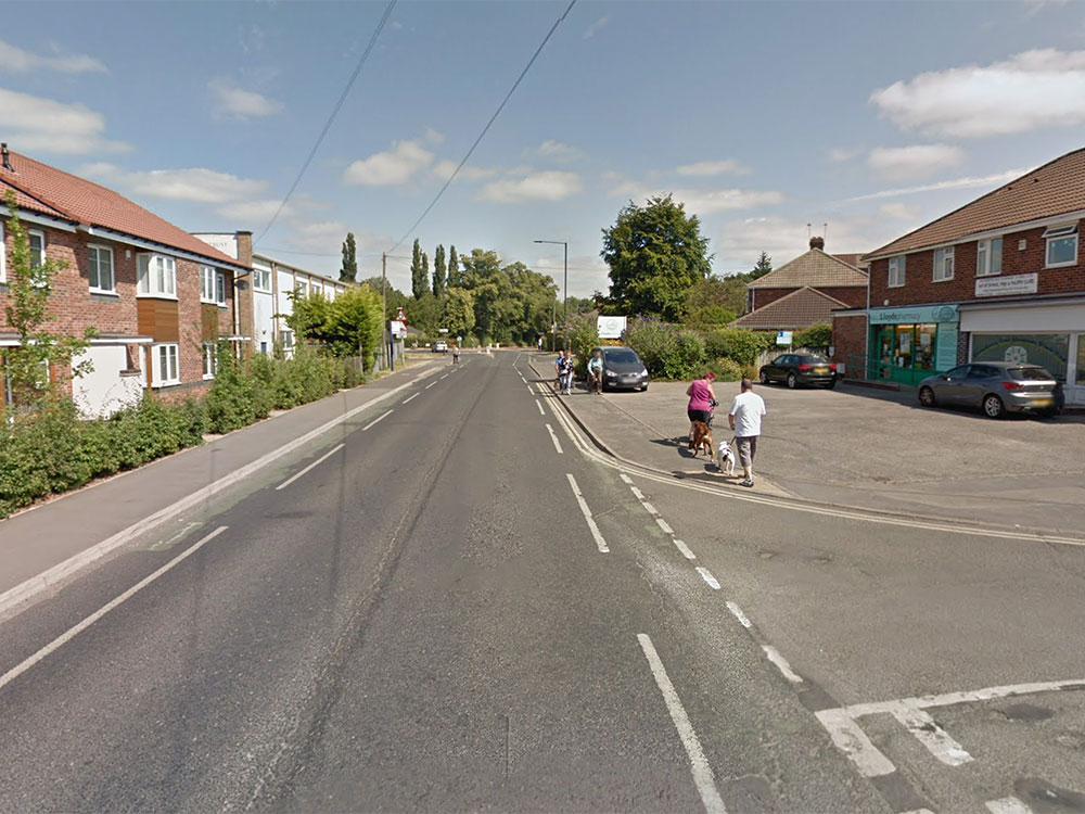 Biker taken to hospital after collision with Jeep on busy York road