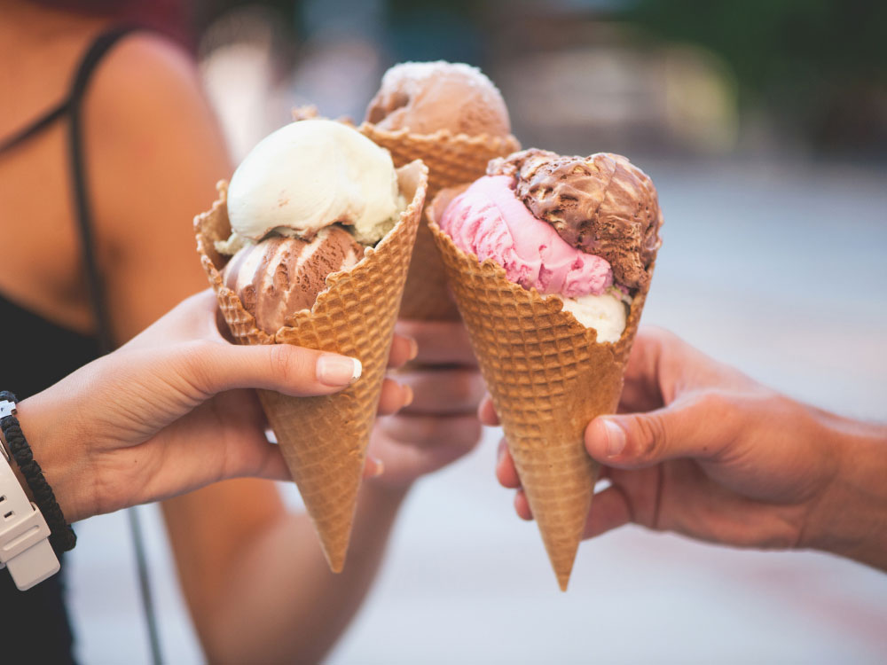 Fancy a month of free ice cream for you and two mates? Here’s your chance!