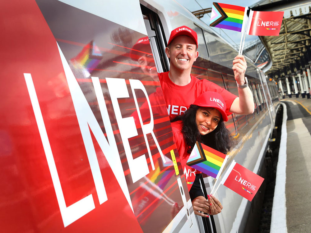 Drag artist Miss Ellie Ganza and a glitter bar will greet rail passengers for York Pride