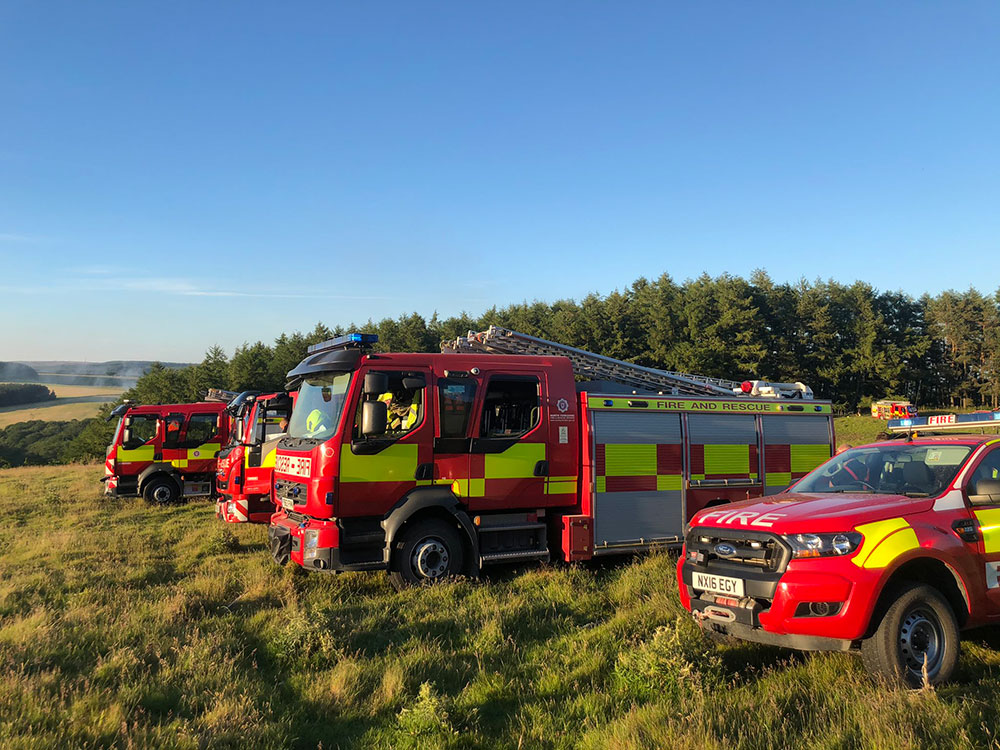 Camp fire blamed for North Yorkshire forest blaze