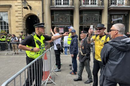 Ugly scenes as far right supporters protest in York city centre