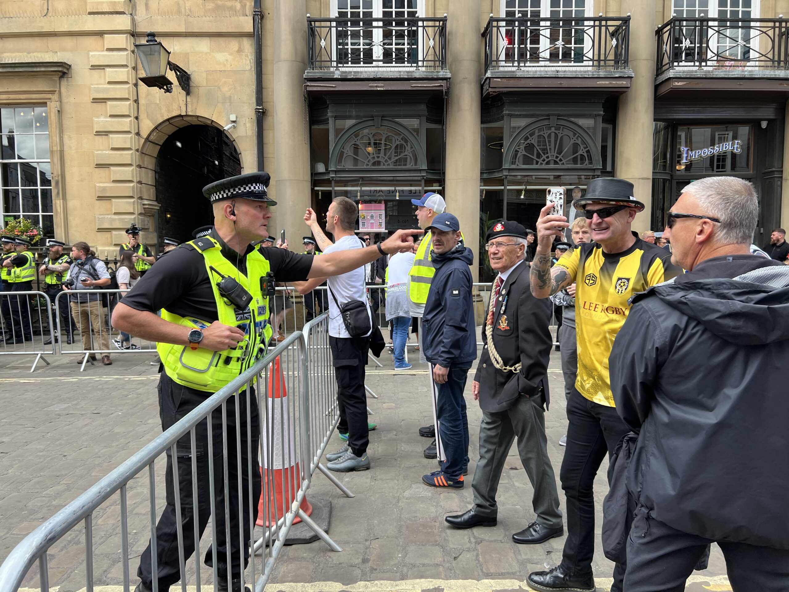 Ugly scenes as far right supporters protest in York city centre