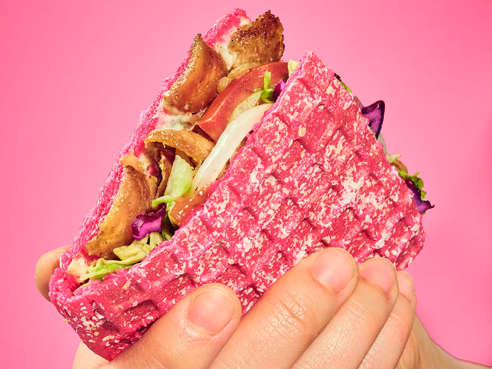 You can now buy pink kebabs in York