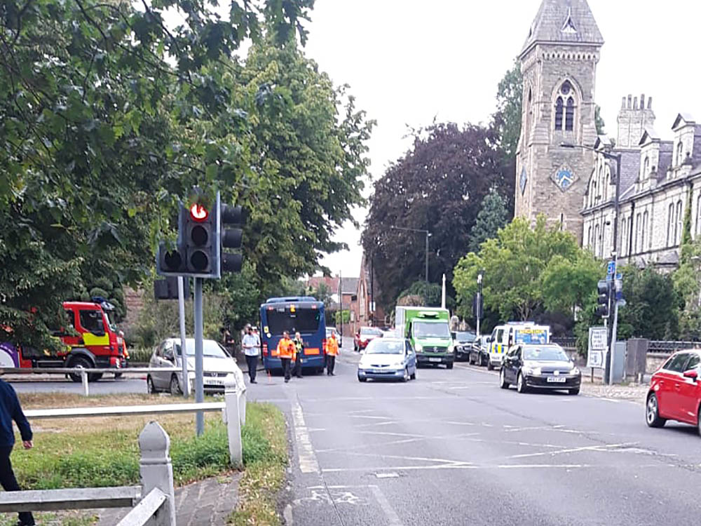 Bus and car crash in York – one person taken to hospital