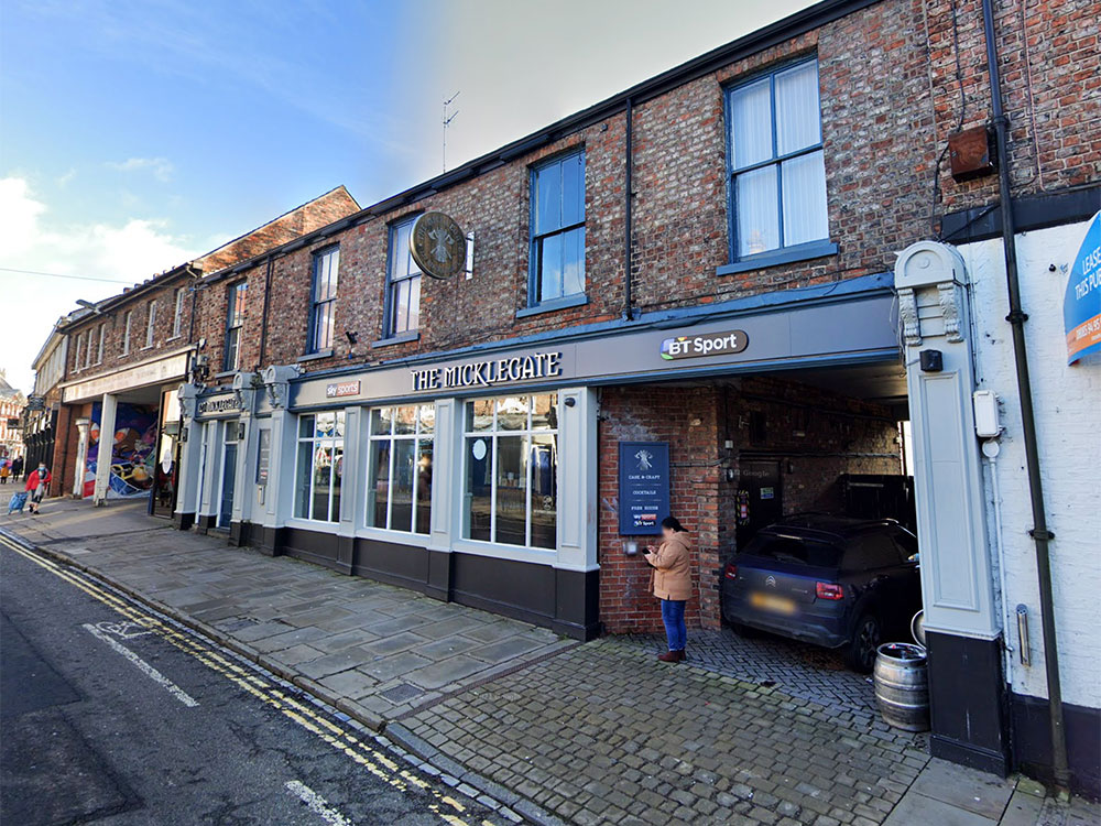 Man suffers head injuries in unprovoked attack outside York pub