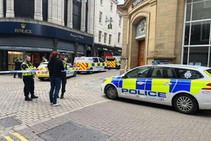 Updated with pix: Police incident at York city centre store – One man taken to hospital