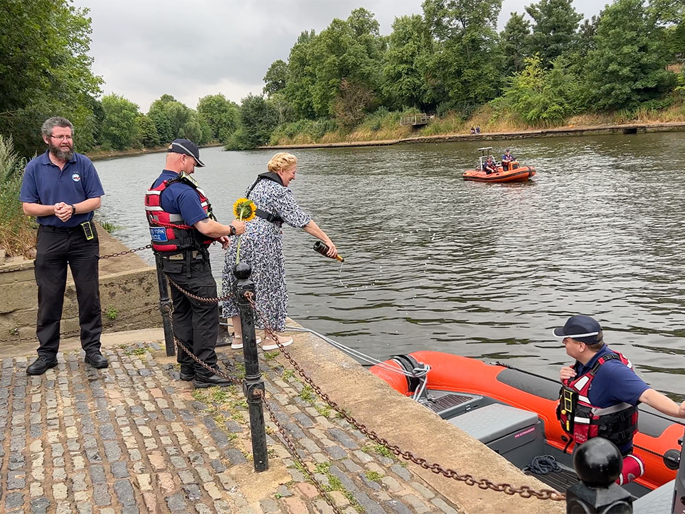 Watch: York Rescue Boat’s new life-saving vessel named in memory of ‘absolute joy’ Sonny