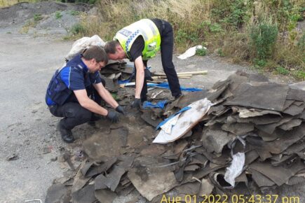 Police appeal after a fly-tipper dumped waste in a Ryedale layby
