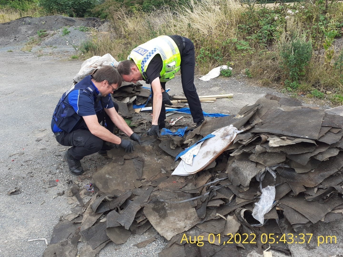 Police appeal after a fly-tipper dumped waste in a Ryedale layby