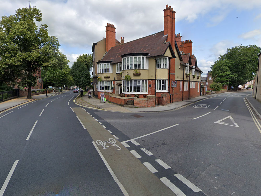 Biker’s head smashes through the window of a van in York hit and run