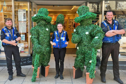 Is it a bush? Is it a shrub? No, it’s the Hedge Men!