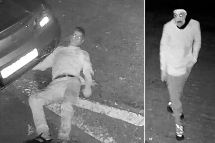 Suspects captured on CCTV stealing catalytic converters from cars near Selby