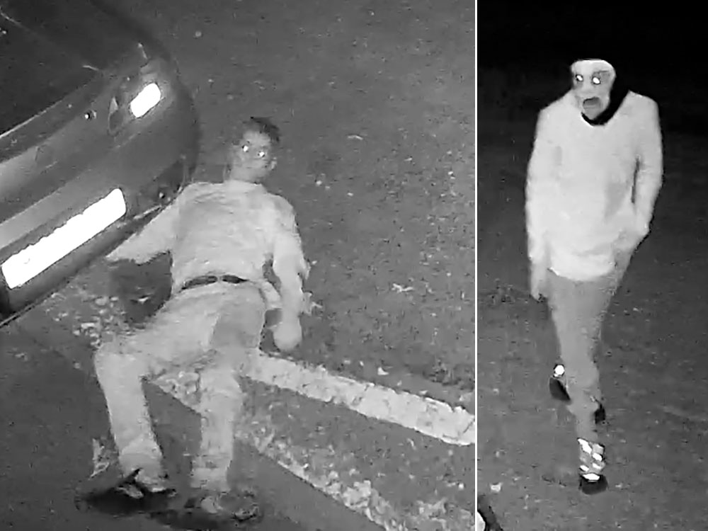 Suspects captured on CCTV stealing catalytic converters from cars near Selby