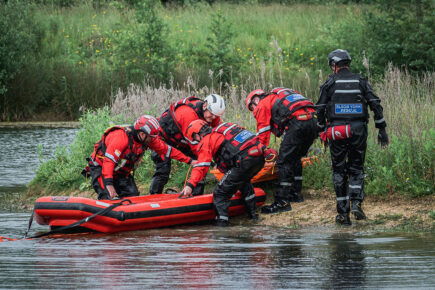 Rescue operation saves man who fell 18ft into York river and broke his leg