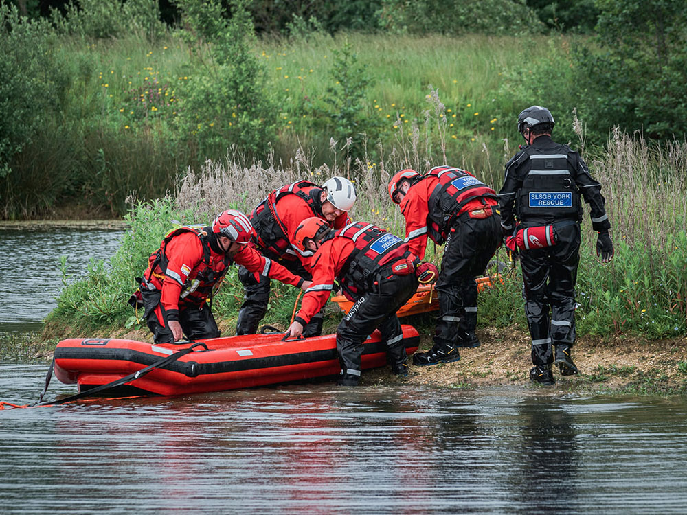 Rescue operation saves man who fell 18ft into York river and broke his leg
