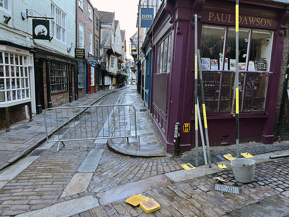 Building work starts on Shambles – Access is restricted