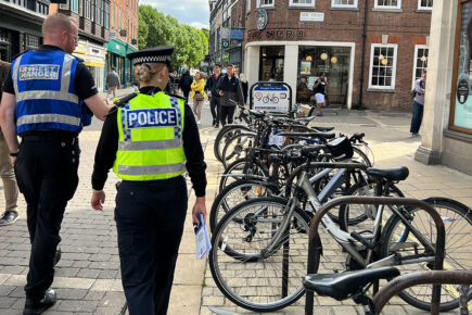 Watch: York Cycle Action Day cracks down on footstreet cyclists and promotes bike security