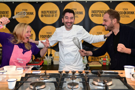 Watch: Battle stations! Radio presenters go head to head in cook-off at York Food Festival
