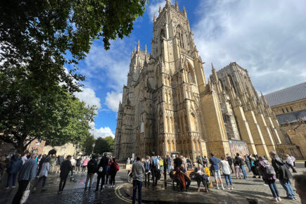 Watch: Crowds gather at York Minster as bell tolls for the Queen