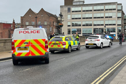 Updated: Woman pedestrian taken to hospital after crash that closed York bridge