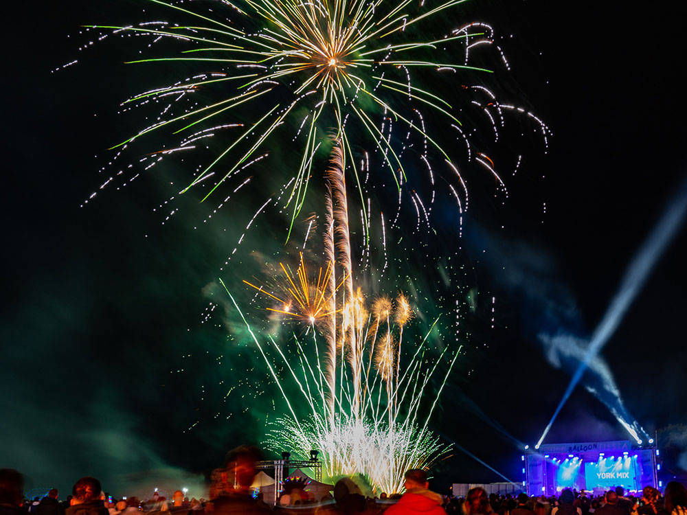 Watch: Spectacular fireworks bring fabulous Yorkshire Balloon Fiesta to a close