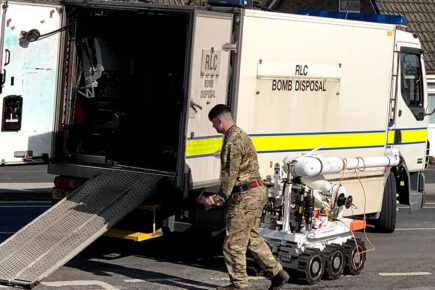 Bomb squad called after grenade discovered in field