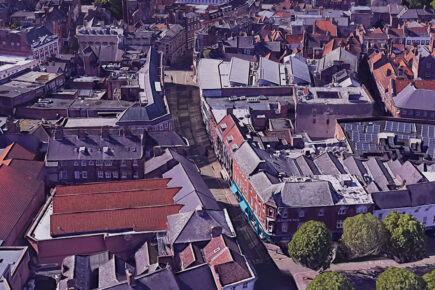 Police called after people spotted on the roof of a building in York