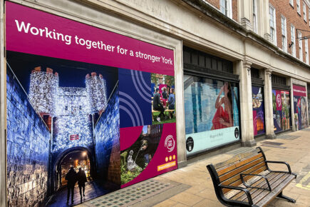 Empty York store gets a new look to smarten key shopping street