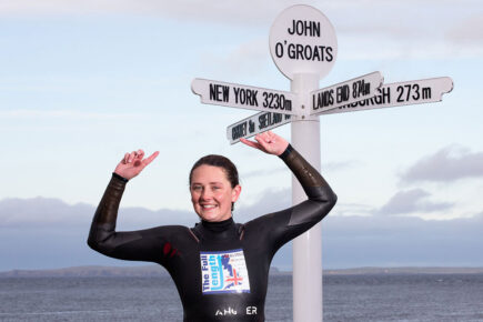 LISTEN: Jasmine battles sharks and jellyfish to become the first woman to swim the length of the UK