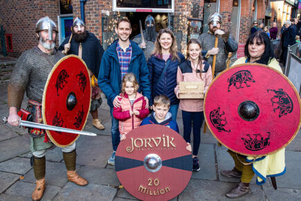 Watch: Sparks fly as Jorvik welcomes its 20 millionth visitor