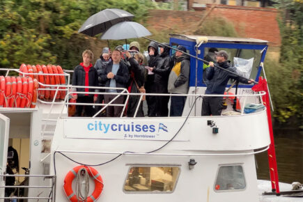 Watch: Stars film Netflix drama in York – as name of the show is revealed