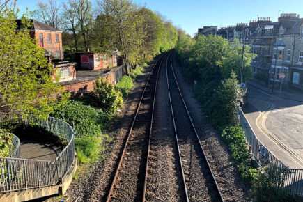 Injured man rescued from railway tracks in York