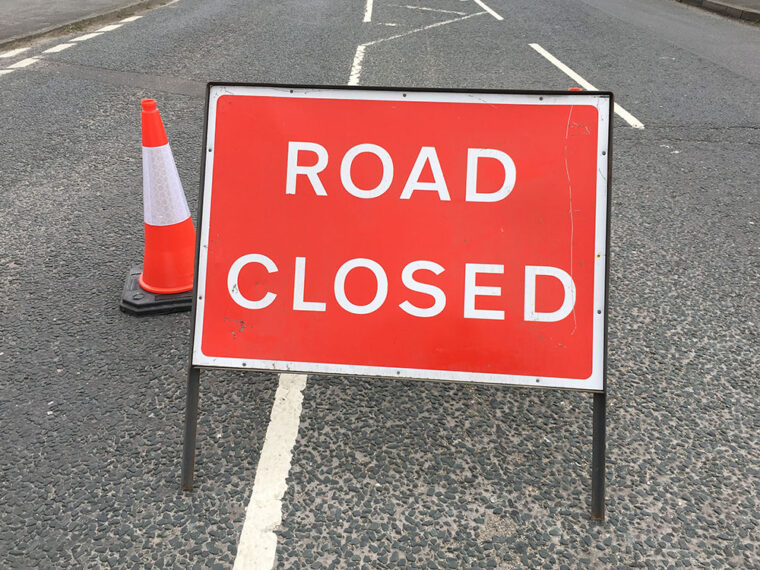 roadworks sign