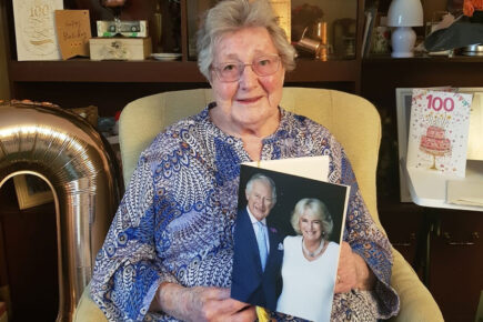 Ruth among the first to receive a card from the King and Queen Consort after turning 100