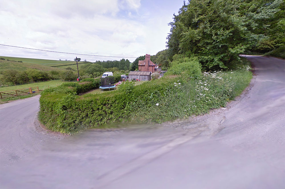 Woman cut free after car crashes on rural road