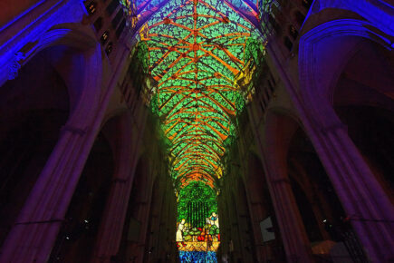 Watch: Extraordinary light and sound installation transforms York Minster