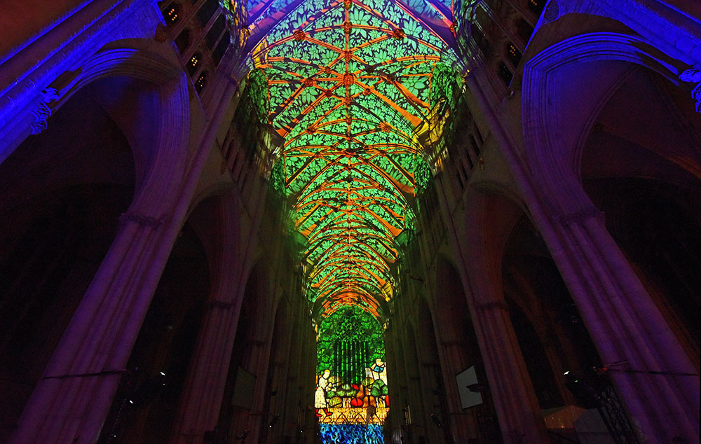 Watch: Extraordinary light and sound installation transforms York Minster