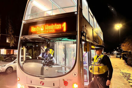 Police disperse youths in one area of York as buses are suspended