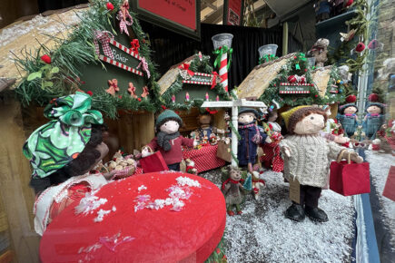 York shop creates magical window display to bring Christmas book to life