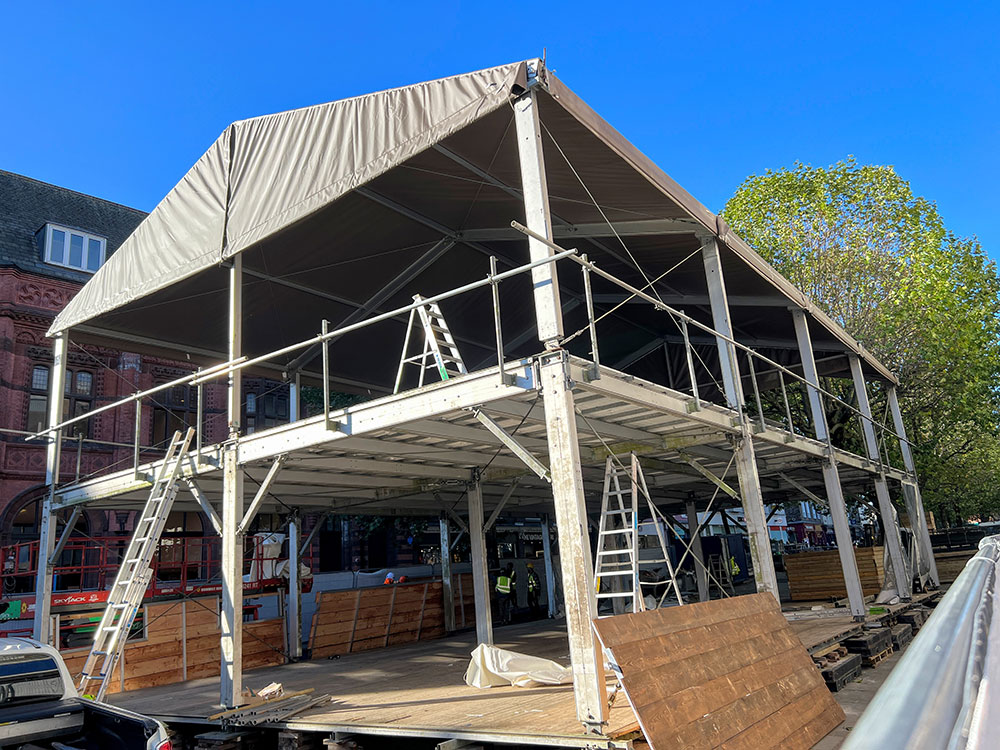 Pictures: Huge new Christmas bar and restaurant takes shape in the centre of York