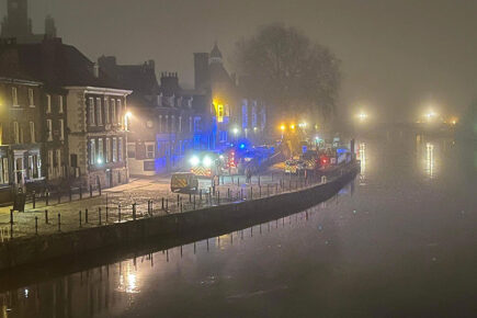 Pictures: Man saved from River Ouse in midnight rescue operation