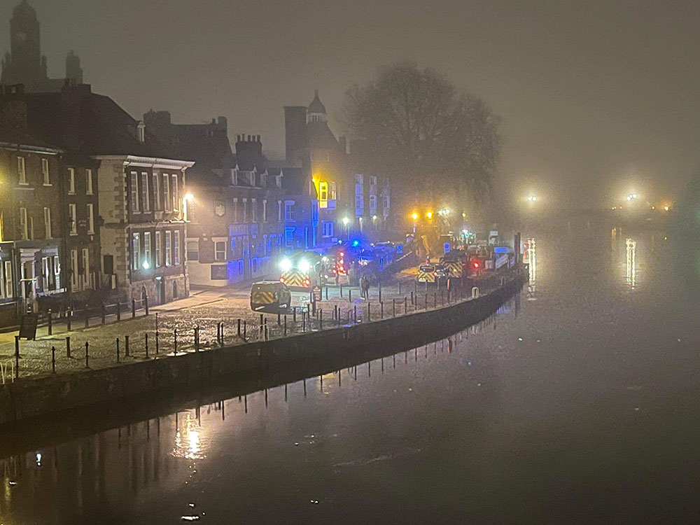 Pictures: Man saved from River Ouse in midnight rescue operation